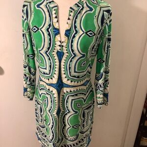 Ali Ro-long sleeve V-neck,sheath dress, size 6